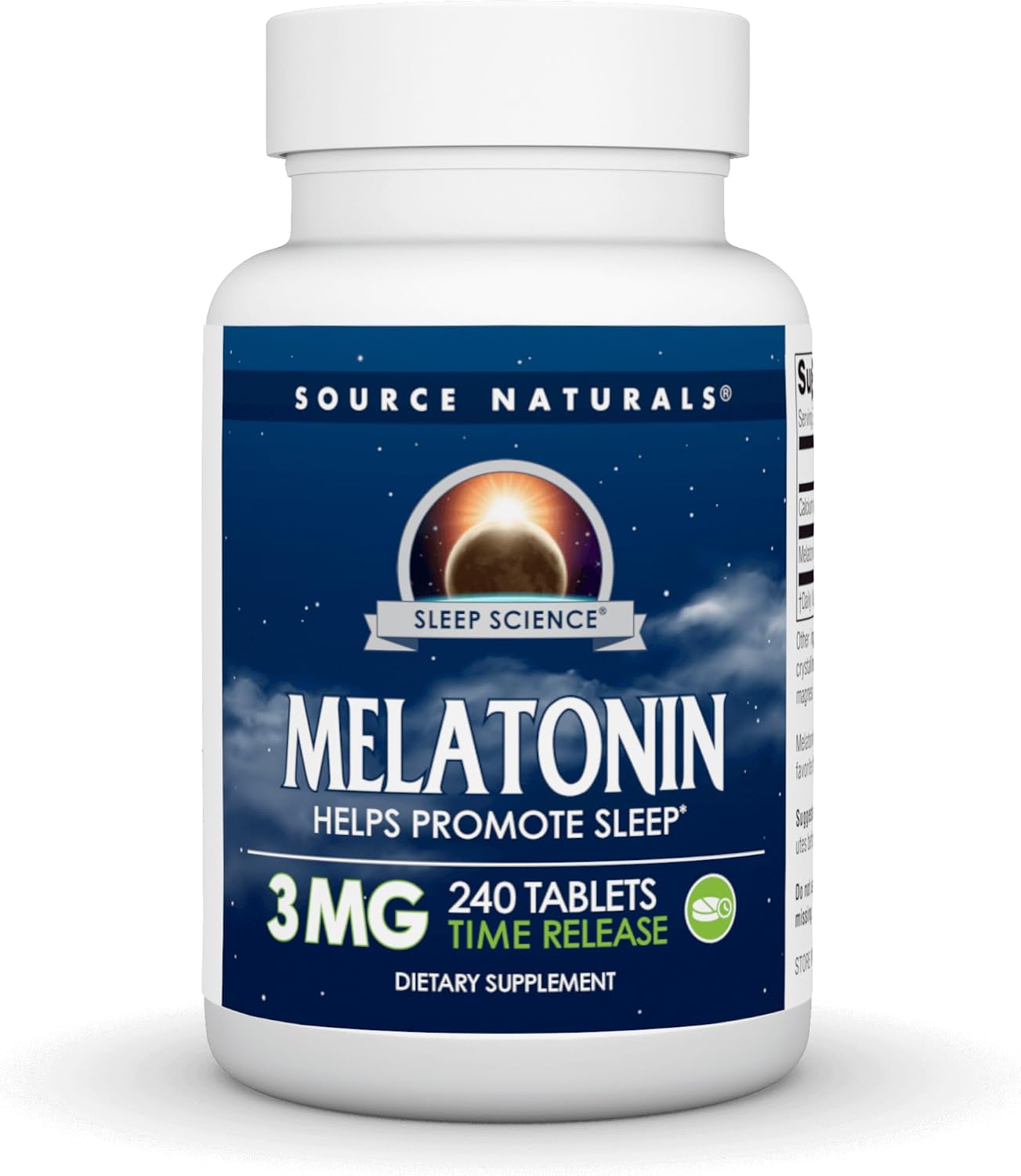 Source Naturals Time Released Melatonin 3 mg - 240 Time Release Tablets