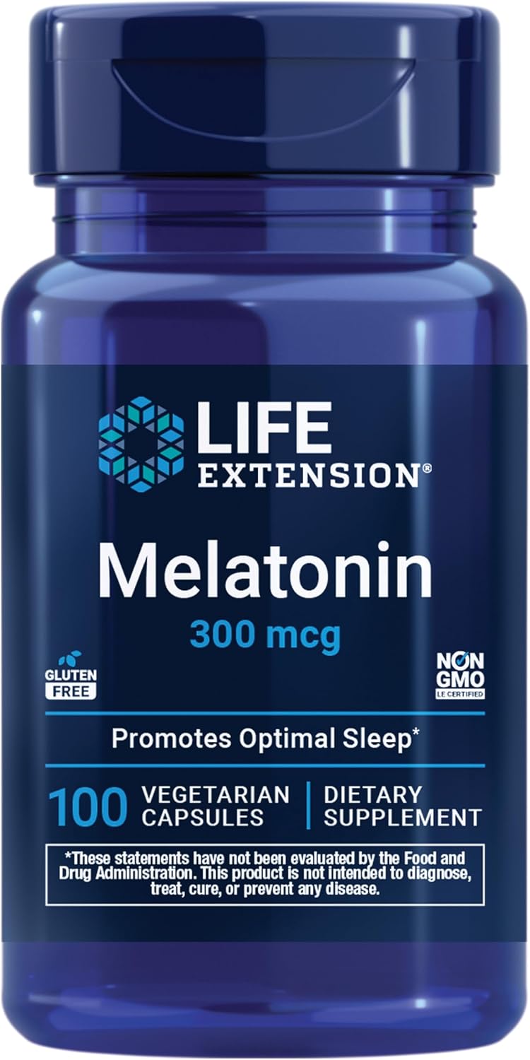 Life Extension Melatonin, 300 mcg, Sleep Support, 100 Capsules