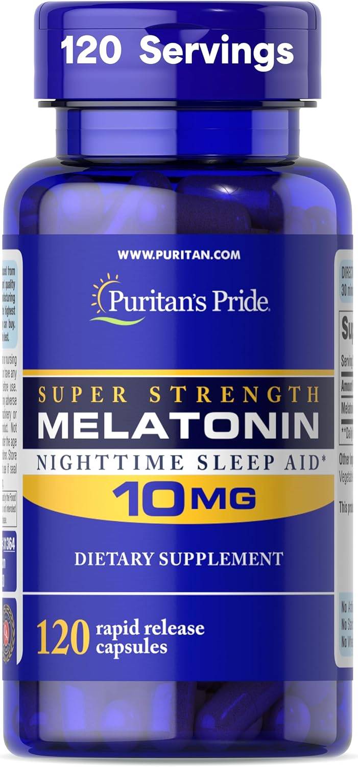 Puritan's Pride Premium Super Strength Melatonin 10mg Sleep Aid