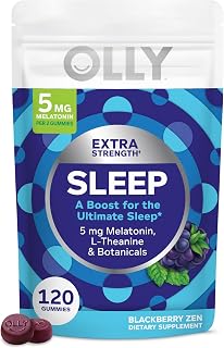 OLLY Extra Strength Sleep Pouch, 5 mg Melatonin, L-Theanine - 120 Count