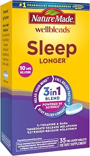 Nature Made Wellblends Sleep Longer, 35 Tri-Layer Tablets