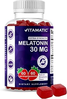 Vitamatic Extra Strength Melatonin 30 mg, 60 Gummies