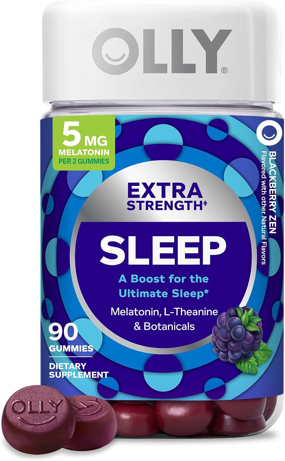 OLLY Extra Strength Sleep, Occasional Sleep Support Supplement - 90 Count