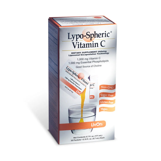 LivOn Laboratories Lypo-Spheric Vitamin C 1000 mg, 30 Packets packaging
