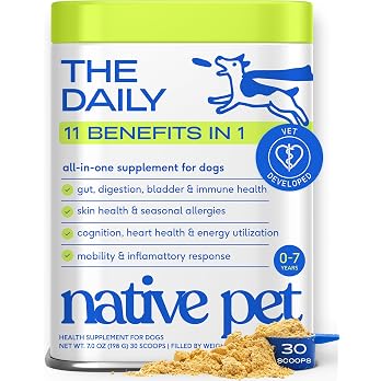 Native Pet The Daily 11-in-1 Powder, 30 scoops / 7 oz