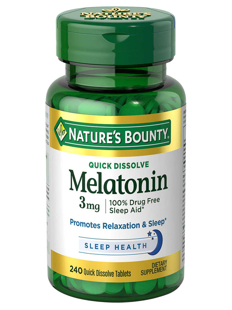 Quick-Dissolve Melatonin 3 mg, 240 Tablets, 240 tablets