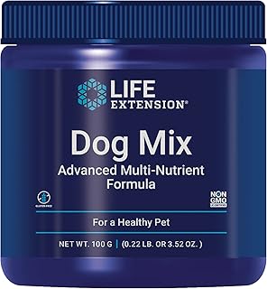 Life Extension Dog Mix, Dog Vitamins and Supplements, 60 Servings