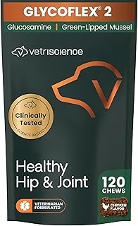 VetriScience Healthy Hip & Joint Chews for Dogs, Chicken, 120 Count