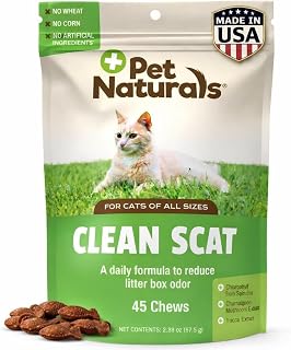 Pet Naturals Clean Scat Soft Chews for Cats, Chicken, 45 Count