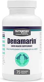 Nutramax Denamarin Liver Supplement for Dogs, Chewable Tablets, 75ct