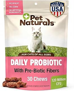 Pet Naturals Daily Probiotic Soft Chews for Cats, Duck, 30 Count