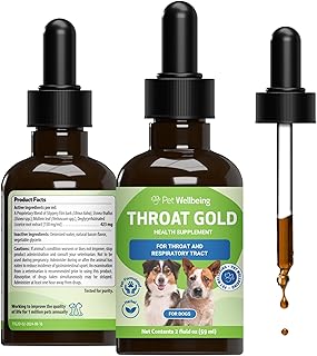 Pet Wellbeing Throat Gold for Dogs - Throat Discomfort & Immune Care, 2 oz