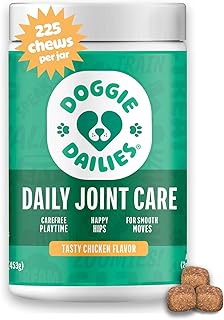 Doggie Dailies Advanced Hip & Joint, 225 soft chews, chicken packaging