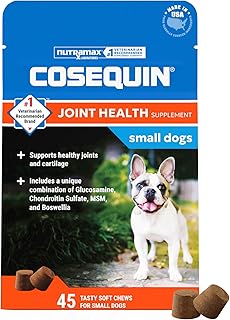 Nutramax Cosequin Small Dog Joint Supplement, Soft Chews, 45ct