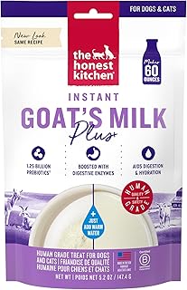The Honest Kitchen Instant Goat's Milk with Probiotics, 5.2 oz powder packaging