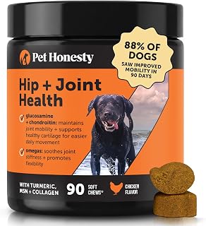Pet Honesty Vet Recommended Hip and Joint Supplement for Dogs, 90 Count