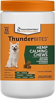 ThunderBites Hemp Calming Chews For Dogs, 60 Count