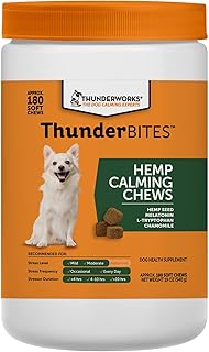 ThunderBites Hemp Calming Chews For Dogs, 180 Count