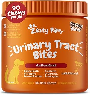 Zesty Paws Cranberry Supplement for Dogs - Bacon, 90 Ct