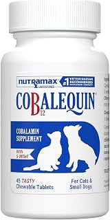 Nutramax Cobalequin B12 Supplement for Cats and Small Dogs, 45 Chewable Tablets