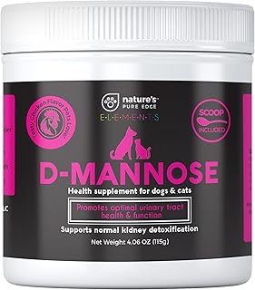 D-Mannose Supplement with Real Chicken for Dogs and Cats. Use for Immediate and Preventative Treatment of Bladder and Urinary Tract Infections UTIs. Stop Kidney Stones. Extra Strength 115 Grams.
