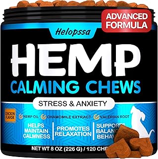 Hemp Calming Chews for Dogs - 120 Treats - Dog Сalming Сhews for Anxiety