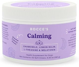 Bocce's Bakery Calming Supplement Chews, Banana & Honey Flavor (60 ct)