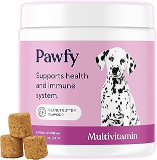 Pawfy 15 in 1 Dog Multivitamin - Skin, Coat & Immune