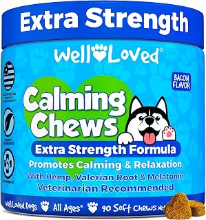 Well Loved Calming Chews for Dogs - Dog Calm Treats Extra Strength, USA