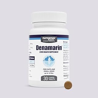 Nutramax Denamarin Liver Supplement for Cats & Small Dogs, Tablets, 30ct