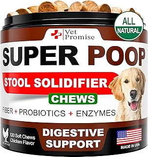 Super Poop Probiotics for Dogs Chews - Dog Stool Softener - Made in USA