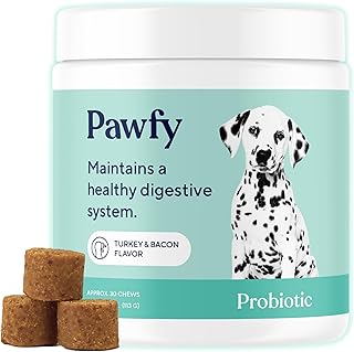 Pawfy Probiotic Chews, 30 soft chews packaging