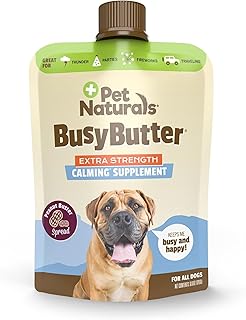 Pet Naturals BusyButter Extra Strength Calming Peanut Butter for Dogs, 6 oz