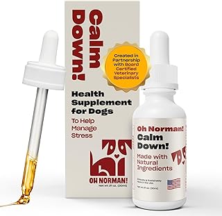 Oh Norman! Calm Down Dog Calming Aid, Chamomile & Melatonin, 1 fl oz