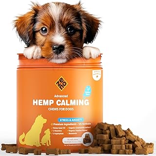 ZENO Calming Chews for Dogs, Hemp Anxiety Relief, Chicken Flavor, 150 Count