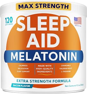 Dog Sleep Aid Melatonin Pills 6mg, Extra Strength 6mg Calming Aid