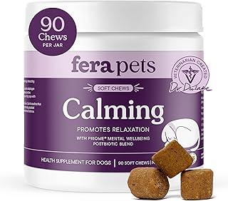 Fera Pets Calming Chews for Dogs with Ashwagandha, 90 Chews