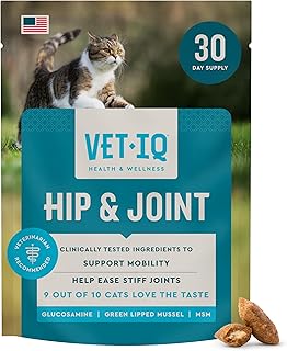 VetIQ Hip & Joint Supplement for Cats, Glucosamine, 3.7oz