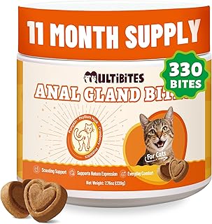 7.76 oz Anal Gland Bites for Cats, Bowel & Anal Gland Health