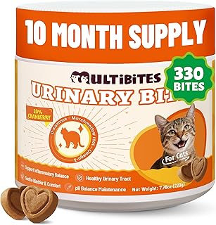330 Bites Cat Urinary Supplement with Cranberry, Chicken Flavor
