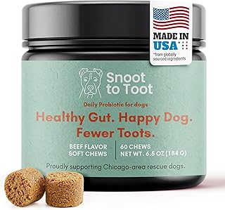 Dog Probiotics with Prebiotics, Digestive Enzymes, Pumpkin Fiber & Colostrum, Daily Gut Health