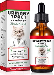 Cat Urinary Tract Health Drops - Natural UTI Treatment for Cats with Cranberry