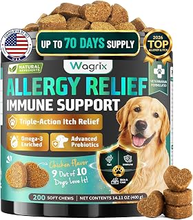 Dog Allergy Chews is Human Grade Itch Relief Multivitamin & Immune Yeast